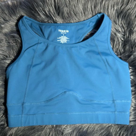Torrid Active Low-Impact Performance Core Sports Bra Blue Size 1X - Picture 4 of 6